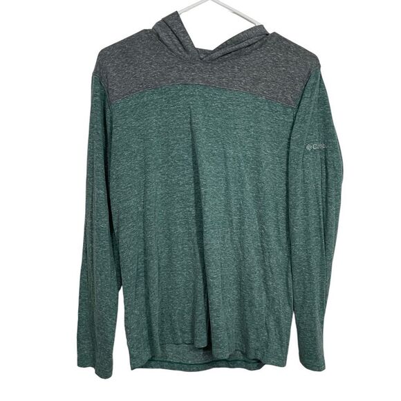 Columbia Grey Lightweight Hooded Long Sleeve Pullover - Picture 1 of 3